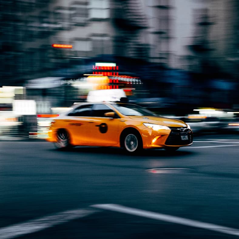 Car chase in downtown Manhattan